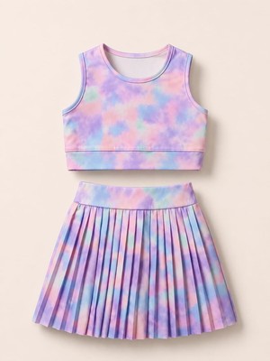 My Kids Wear Kız Cocuk Sort Eteklı Mayo Takımı 4 -16 Yas 12869