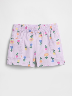 Gap Kız Bebek Lila Pull-On Keten Karışımlı Şort