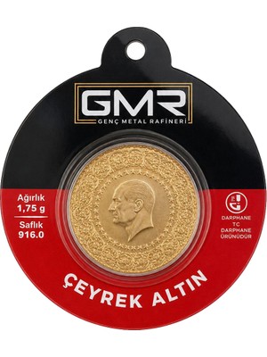 GMR ÇEYREK ALTIN 1.75 GRAM 22 AYAR