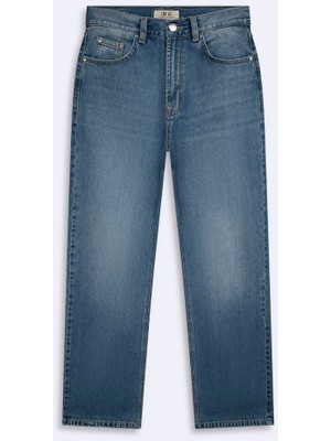 LTB Vanetta Zıp Fermuarlı Düz Paça Mid Indigo Jean Pantolon