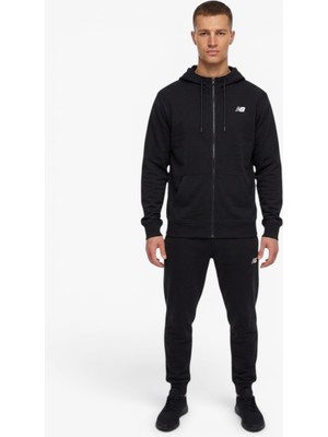 New Balance Nb Lıfestyle Men Full Zıp Erkek Siyah Sweatshirt - MNJ3646