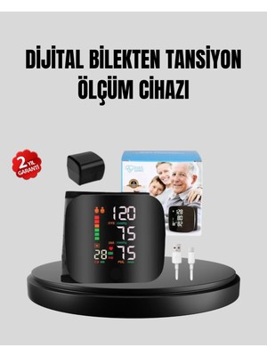 Twin Store Bilekten Ölçüm Dijital Tansiyon Aleti – Renkli Risk Göstergeli ve Aritmi Uyarılı