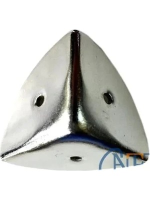 Mudanis Dekoratif, Kutu, Sandık Köşesi - 45X28 Mm,büyük, Nikel, 1 Adet