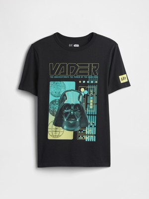 Gap Erkek Çocuk Siyah Star Wars™ Grafik Baskılı T-Shirt