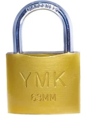 Mudanis Eko Sarı Boyalı Kısa Kancalı Asma Kilit 20MM