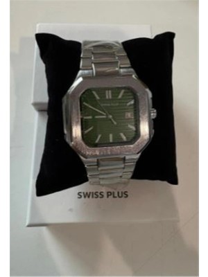 Casio Swiss Plus Man Watch Premium Seri Model-7 RS23146 Green-Silver(Kol Saati) (Kdo)