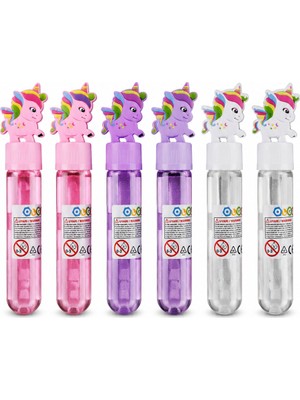 Belirtilmemiş Unicorn Baloncuk Üfleme Oyuncağı 6'lıSet