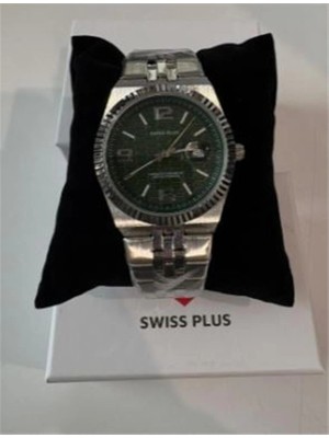 Casio Swiss Plus Man Watch Premium Seri MODEL-2ST3442AGS Green-Silver(Kol Saati) (Kdo)