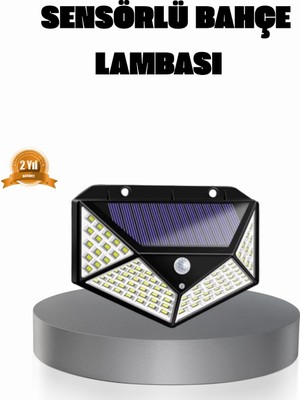 Armüz Solar Güçlü 100 LED Bahçe Lambası – Enerji Tasarruflu, Suya Dayanıklı ve Geniş Açılı Işık