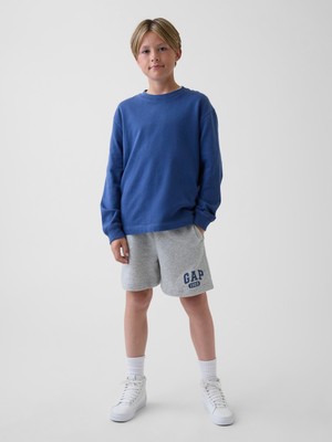 Gap Erkek Çocuk Gri Fransız Havlu Kumaş Gap Logo Sweat Şort
