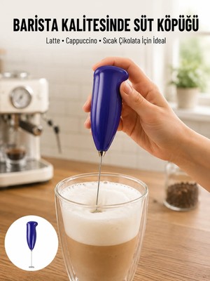 Twin Store Portatif Kahve Köpürtücü – Latte, Cappuccino, Milkshake ve Puding Yapıcı