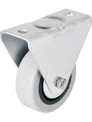 Mudanis 106 - 50 mm Sabit Kapaklı Gri Pvc Teker Çok Renkli