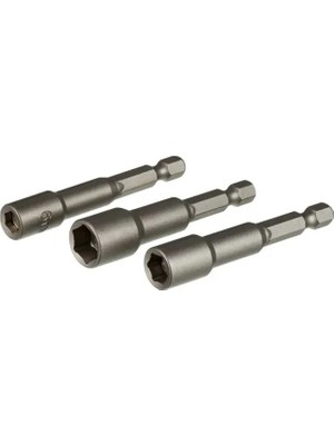 Mudanis Manyetik Somun Adaptörü - 3 Lü Set 6,8,10X65 mm