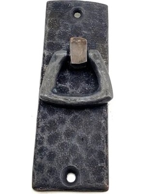 Mudanis Antika Tarz Dekoratif Pirinç Dik Dövme Mobilya Kulbu - 90X31 Mm, Oksit Çok Renkli