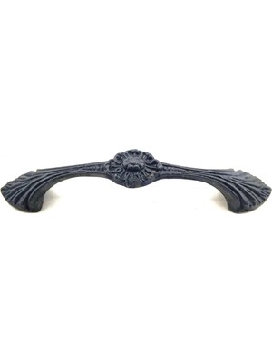 Mudanis Antika Tarz Dekoratif Pirinç Göz Mobilya Kulbu - 21X127 Mm, Oksit Çok Renkli