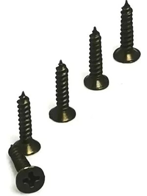 Mudanis Klips, Menteşe, Ayak Vidası 2,2x7,5mm Çelik - Siyah 100 Adet