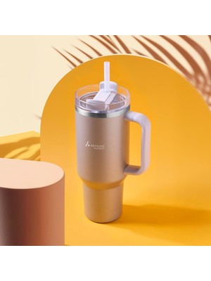 EstoreBox Aryıldız Protherm Flow Up Termos Gold 900 ml