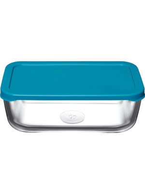 EstoreBox Paşabahçe Snow Box Saklama Kabi 1225 cc Tekli̇ Plasti̇k Turkuaz Kapakli