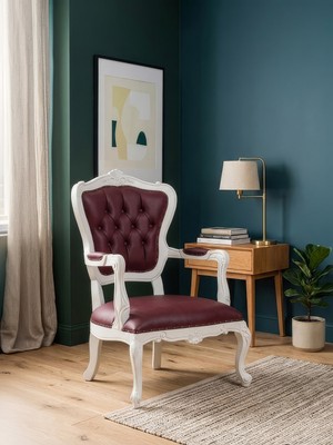 Gazzini Furniture Royal Klasik Ahşap Işlemeli Berjer