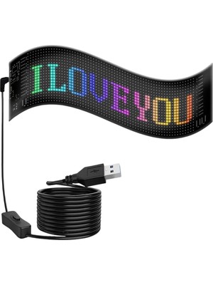 Maesko Dekoratif LED Yazı Paneli Rgb Animasyonlu Uzaktan Kumandalı Ekran