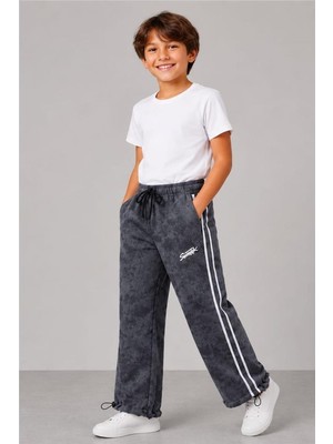 Pina Kids Erkek Çocuk Beli Ipli Rahat Kesim Paça Ayarlanabilir Lastikli Eşofman Altı ESF7015
