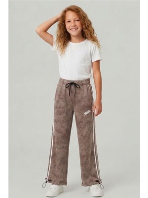 Pina Kids Kız Çocuk Beli Ipli Rahat Kesim Paça Ayarlanabilir Lastikli Eşofman Altı ESF7012