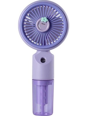 Feny FN-F50 Mor Kademeli Ultra Sessiz Buharlı Şarjlı 800MAH Mini El Fanı (Kdo)