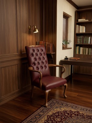Gazzini Furniture Torino Klasik Ahşap Berjer