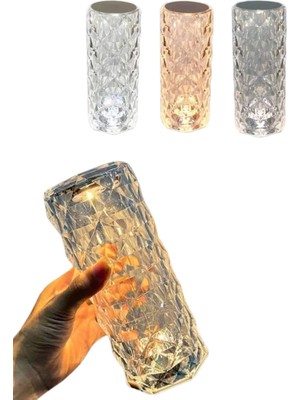 Maesko Yeni Nesil Modern Kristal Masa ve Gece Lambası Dokunmatik Renk Değiştirebilen