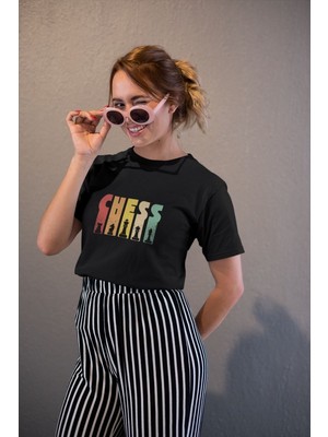 Velmora Fashion Kadın Özel Baskılı Modern Fit %100 Pamuk Bisiklet Yaka T-Shirt