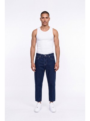 Machinist Erkek Boyfriend Jean Pantolon Mavi