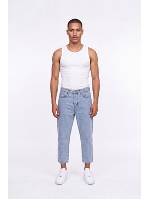 Machinist Erkek Boyfriend Jean Pantolon Mavi