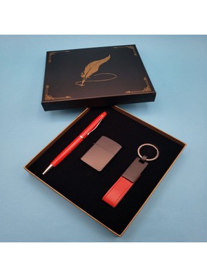 Uravas Store Kırmızı Anahtarlık Çakmak ve Touchpen Kalem