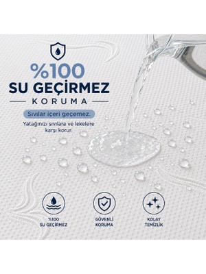Karden Flower Elite Bambu Ekstra Sessiz 60X120 Bebek Için Yatak Koruyucu Sıvı Geçirmez Fitted Alez