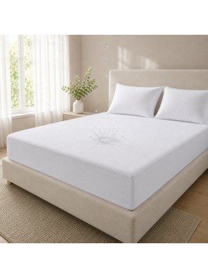 Karden Flower Soft Touch Micro Ekstra Sessiz 60X120 Bebek Için Yatak Koruyucu Sıvı Geçirmez Fitted Alez