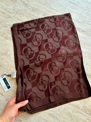 Noura Scarf Pırlanta Orin Şal Acı Kahve