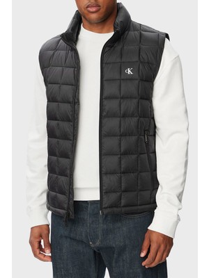 Calvin Klein Su Itici Kapitoneli Dik Yaka Hafif Şişme Yelek LV04RG507GUB1 Erkek Yelek LV04RG507G Ub1