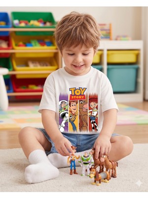 Babytex Çocuk Oversize Baskılı Tişört – %100 Pamuk Unisex Günlük Tişört