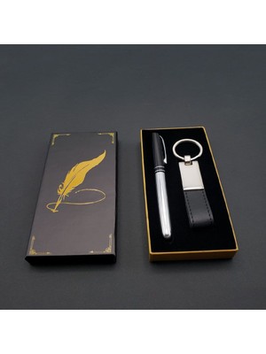 Uravas Store Silver Kalem ve Metal Anahtarlık