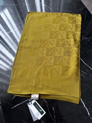 Noura Scarf Diamond Pamira Şal Yağ Yeşili