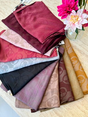 Zeylin Noura Scarf Pırlanta Orin Şal Vizon