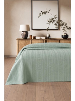 Royam Mevsim Home %100 Pamuk Tek Kişilik Waffle Desenli Yatak Örtüsü Pike 160 x 240