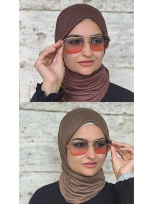 ALDAIYR 2 Adet Penye Şal Düz