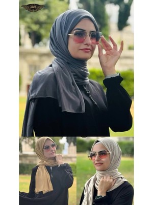 ALDAIYR 3 Adet Penye Şal Düz