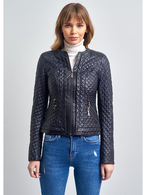 Pierre Cardin Amelie Kapitone Slim Fit Deri Mont
