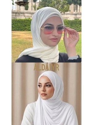 ALDAIYR 2 Adet Penye Şal Düz