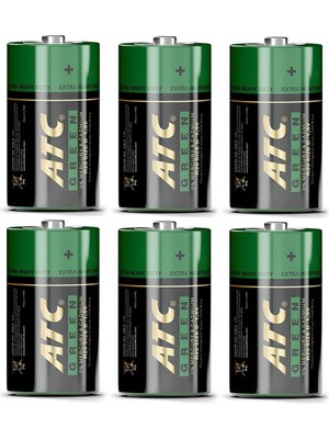 Teknik Durak Atc Büyük (D Boy) Pil 6lı