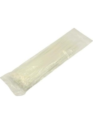Teknik Durak Beyaz Naylon Kablo Bağı Cırt Kelepçe 3,6X250MM 100LÜ Paket – Dayanıklı ve Çok Amaçlı