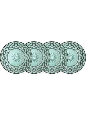 Hsc Bilişim Lyngby Glas Sorrento Cam Tabak 4 Adet Çap:21 cm Yeşil