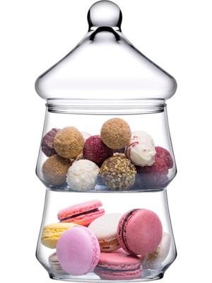 Hsc Bilişim Paşabahçe-Villa Patisserie 2 Katlı Cam Kurabiyelik-Sunum Ikramlık (NOCOLOR-848BC5AA)